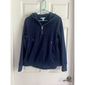 Athleta Navy Blue Hooded Sweater